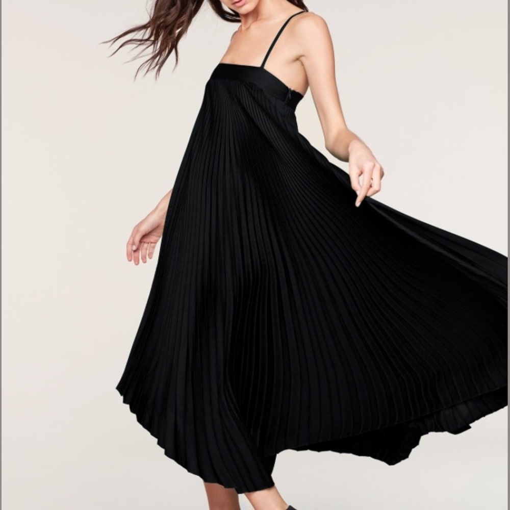 Stretch Silk Pleated Irene Dress